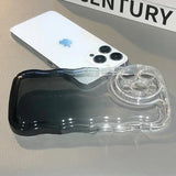 a white iphone case with a clear cover