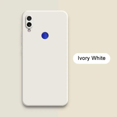 A white iphone with the text ` ivory white ’