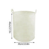 the dimensions of a white laundry bag