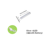 A white led strip with a green circle