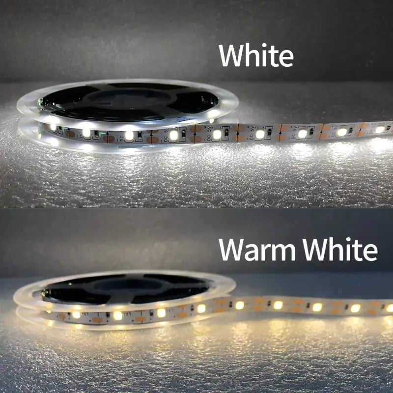 A white led strip with a white light