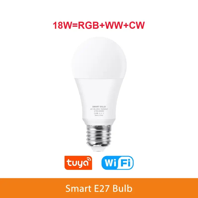 a white light bulb with a wifi logo on it