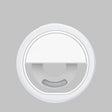 a white light on a gray background