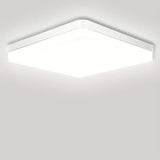 a white ceiling light with a square shape