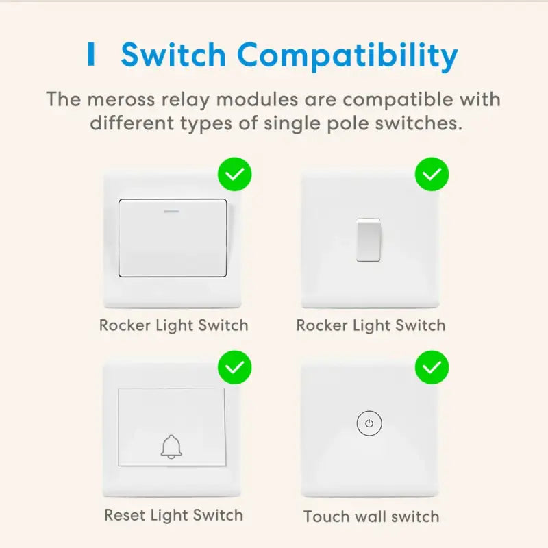 a white light switch with four switches and one switch