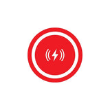 the red circle with a white lightning symbol