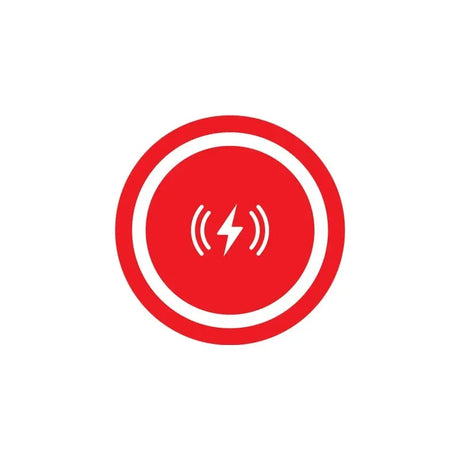 the red circle with a white lightning symbol