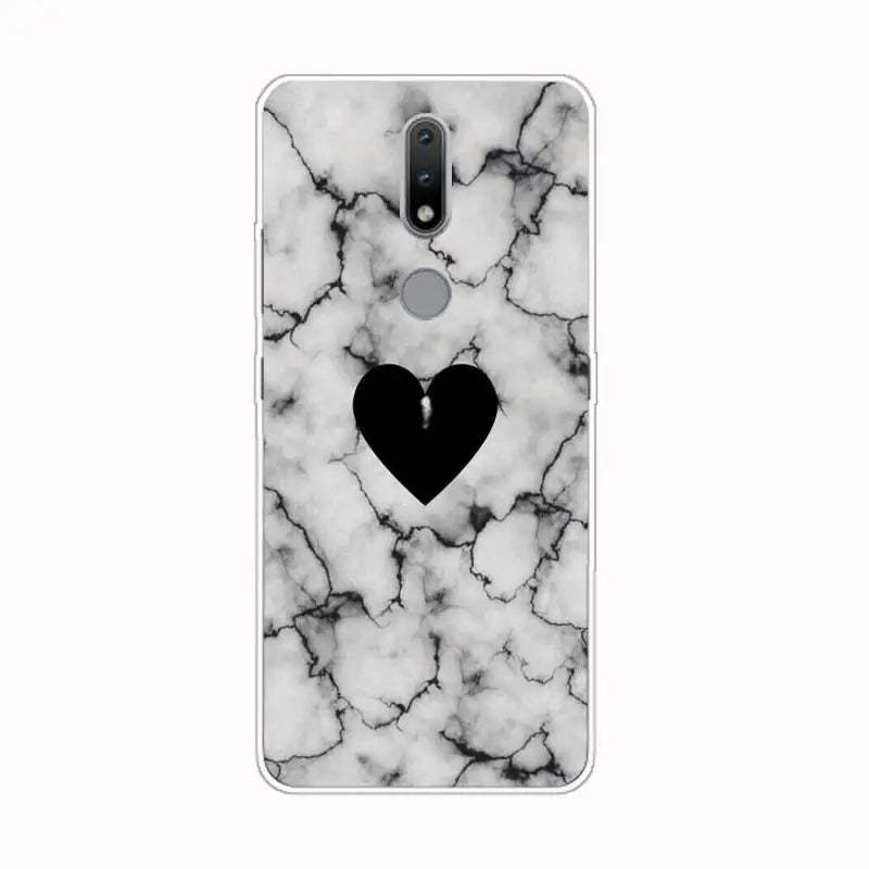 the black heart marble case for the google pixel