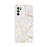 the white marble phone case with gold lines