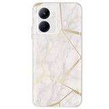 white marble with gold lines phone case