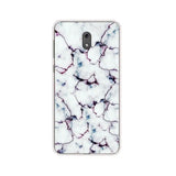 the marble pattern on this white and pink marble case is ideal for the samsung s9