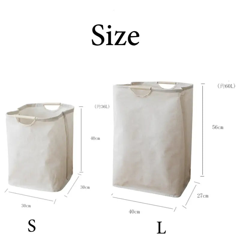 a white bag with measurements