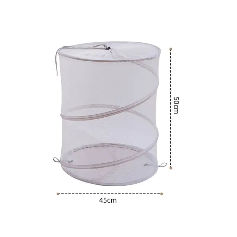 a white plastic trash can with a handle