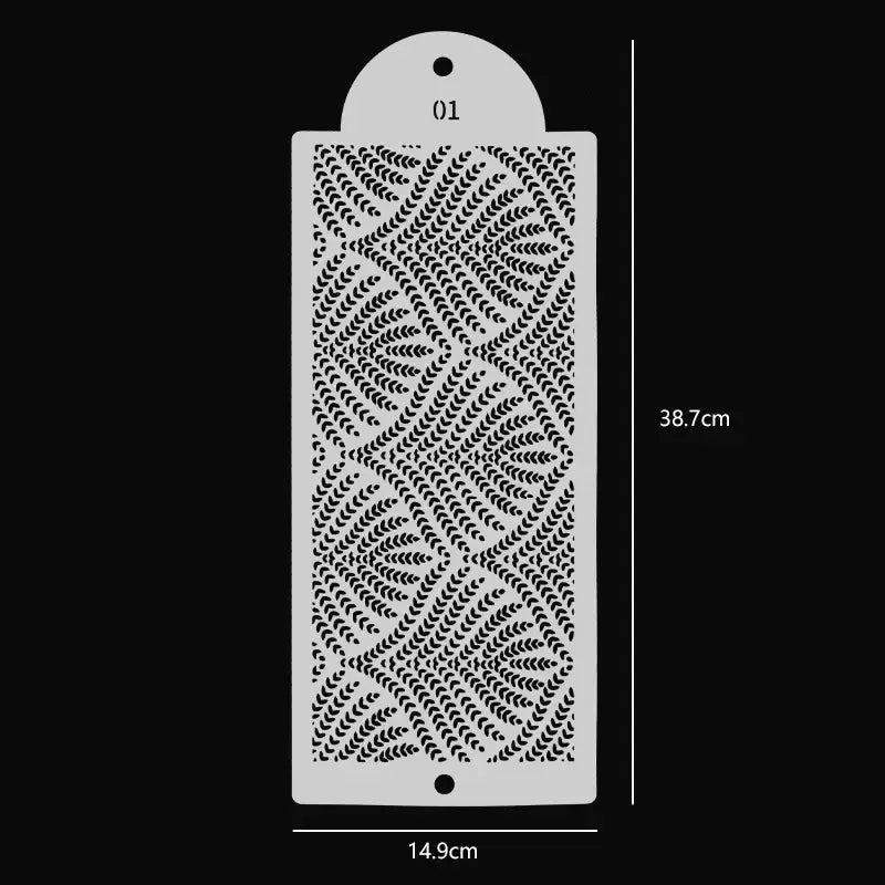 a white metal heat register with a pattern of leaves