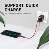 there is a picture of a phone charging with a power strip attached