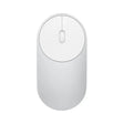 A white mouse with a white button