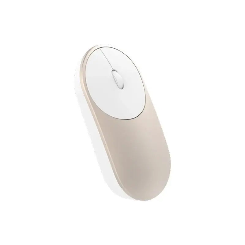 a white mouse with a white button on it