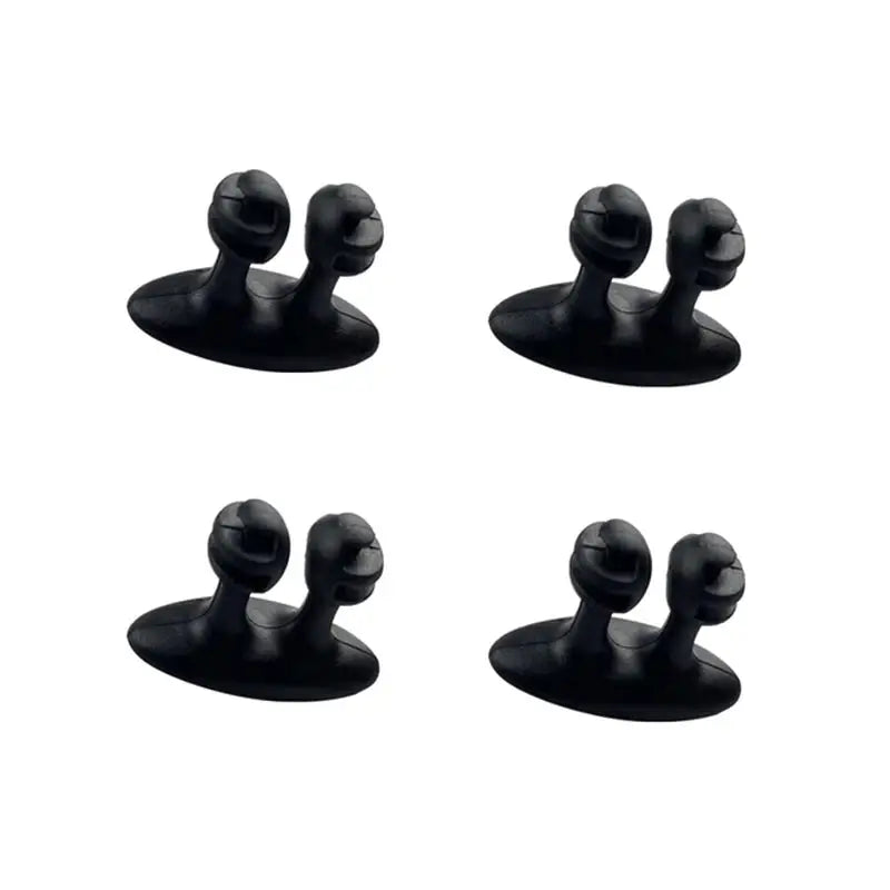 4 pcs black rubber duck head for all kinds of ducks