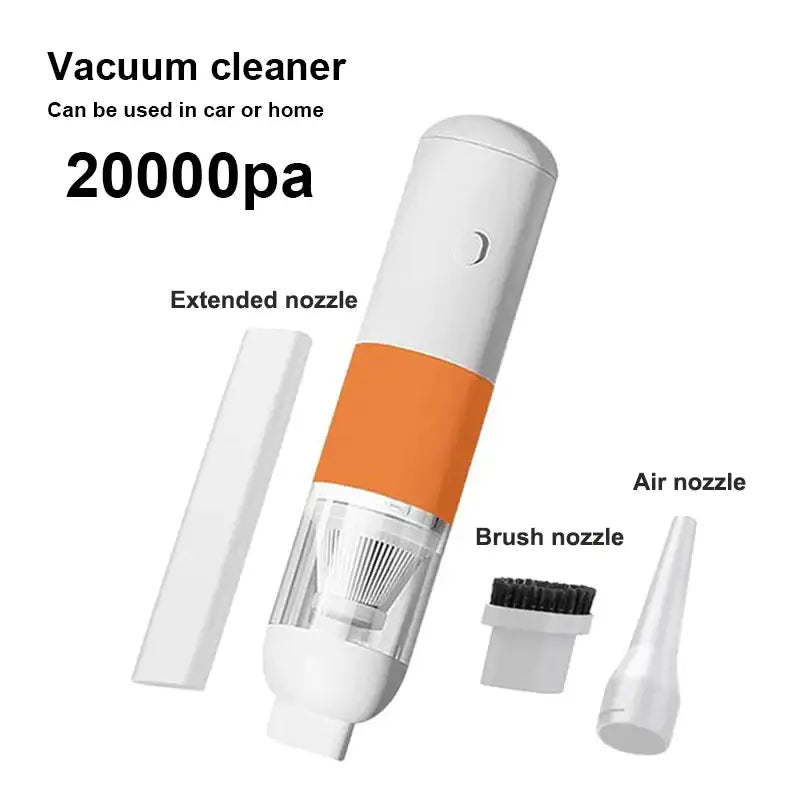 A white and orange vapor device with a white vapor bottle