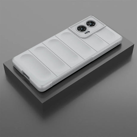 White padded phone case.