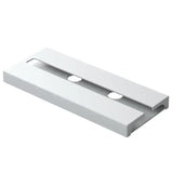 a white paper holder with two holes