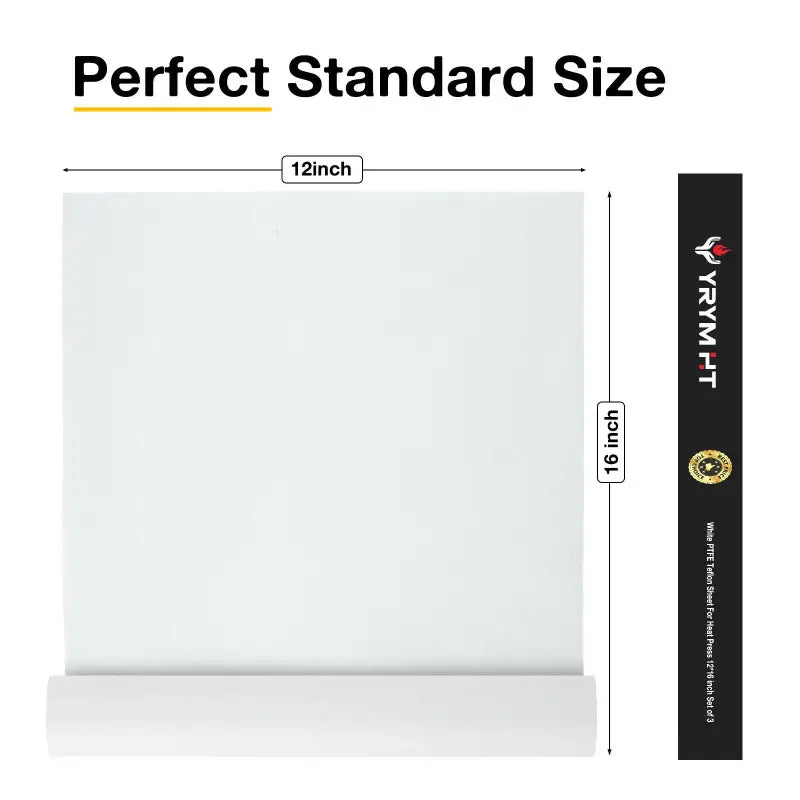 a white paper with the text perfect standard size