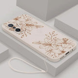 a phone case with a flower design