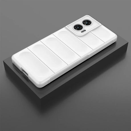 White phone case with camera protection.