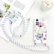 a white phone case with a floral design
