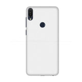 The back of the white phone case