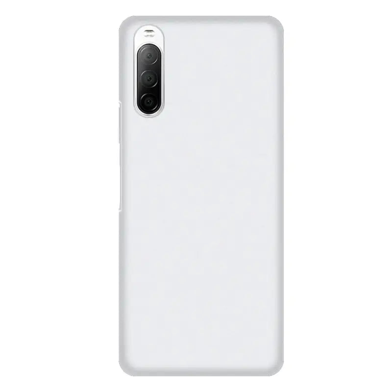 the back of a white phone case