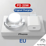 a white phone charger with a white power cord