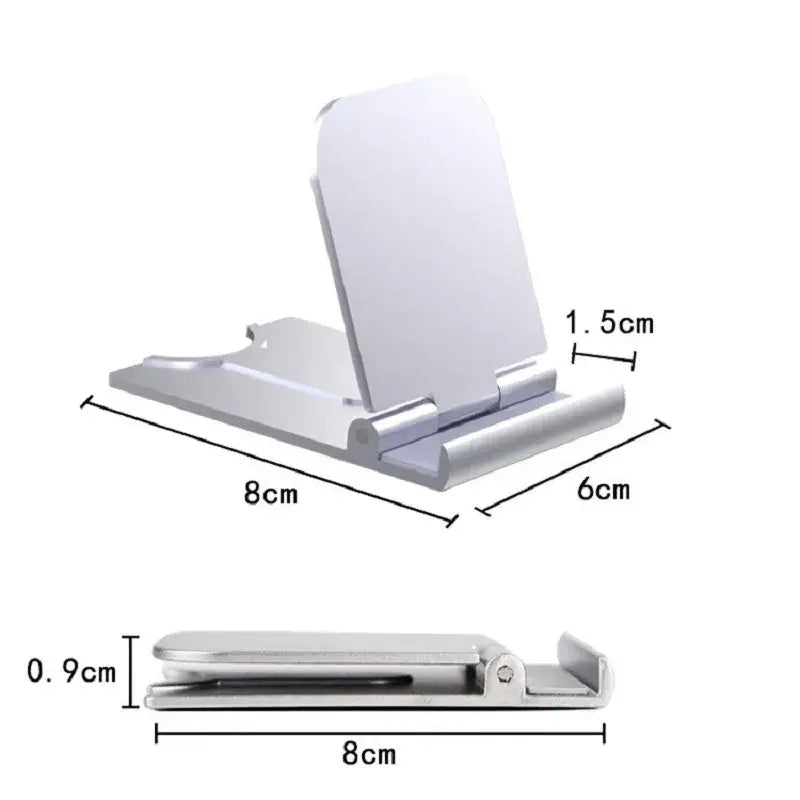 a white phone stand with a white phone on it