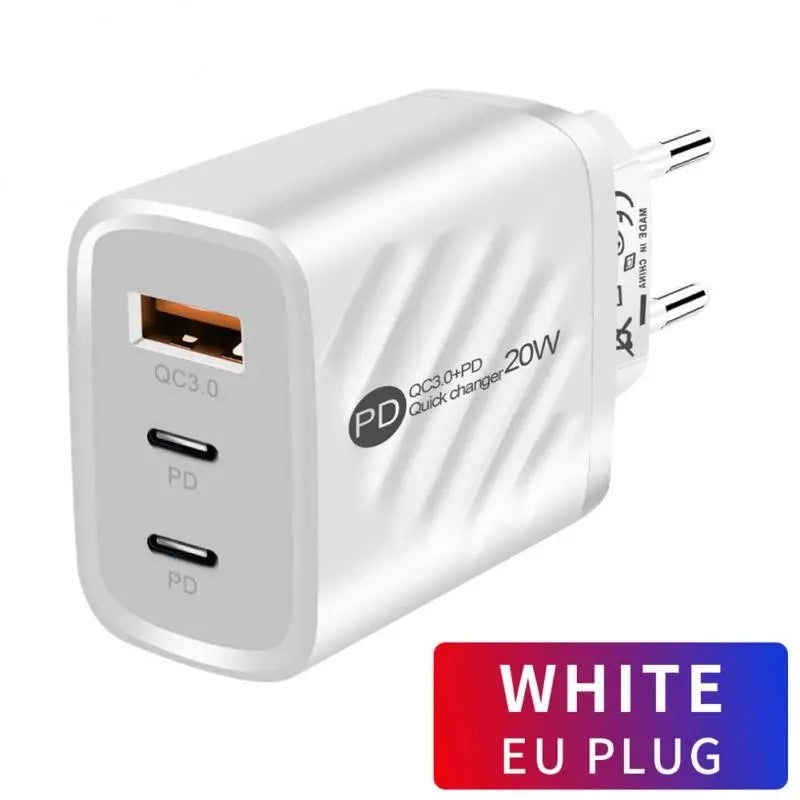 anker usb charger with a white eu plug