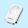 White portable electronic device with the brand name ’toocki’ visible on its surface.