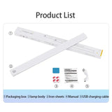 a white product list with a picture of a pair of scissors and a package of packaging