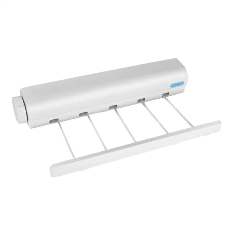 the white plastic roll holder is attached to a white plastic roll holder