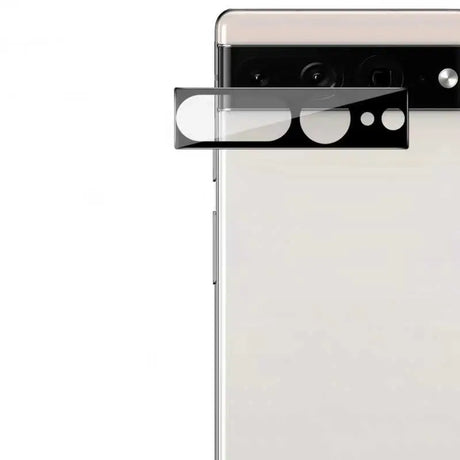 the back of a smartphone with a glass screen