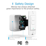 a white smart home security device with the text safety design