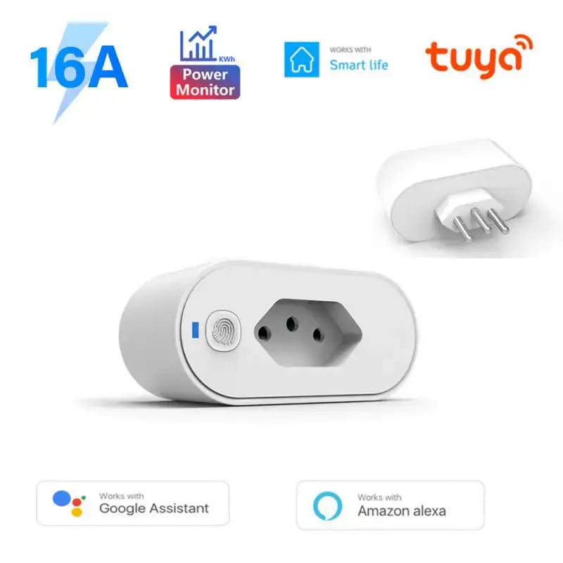 a white smart home security device with a bluetooth