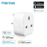 a white smart plug with a smart homekit and a smart phone