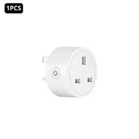 White smart plug.