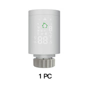 White smart thermostat.