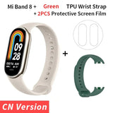a white smart watch with a green band and a white wrist strap