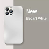 White smartphone with a triple-lens camera system.