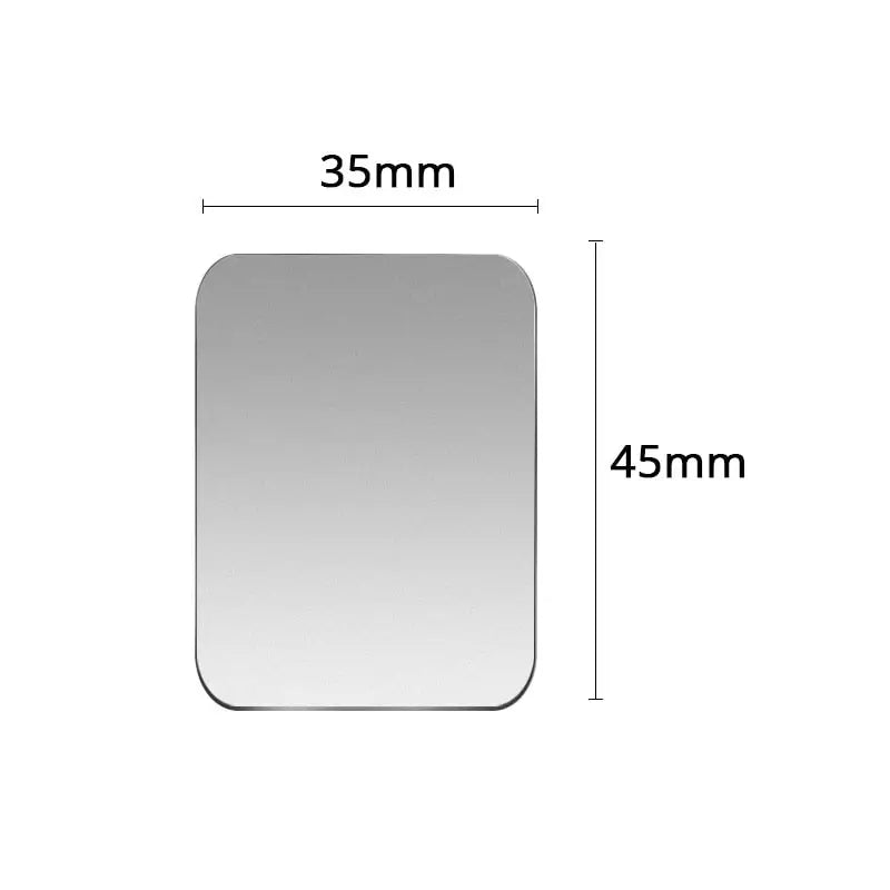 a white square mirror with a white background
