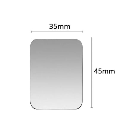 a white square mirror with a white background