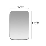 a white square mirror with a white background