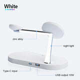 White charging station with night light.