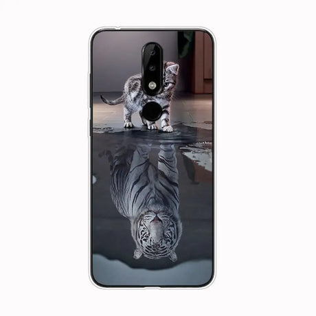 a tiger in the water phone case